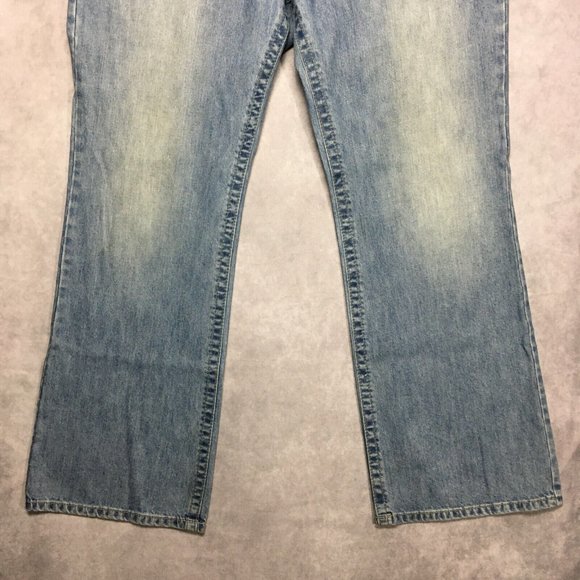 COPY - MEK Mens Chicago Boot Cut Blue Jeans size 40x34 Button Fly Cotton Denim … - Picture 15 of 15